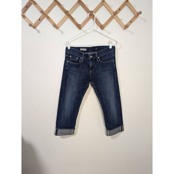 AG Adriano Goldschmied The Tomboy Crop Relaxed Straight Crop Jeans - Size 27 - Picture 1 of 9